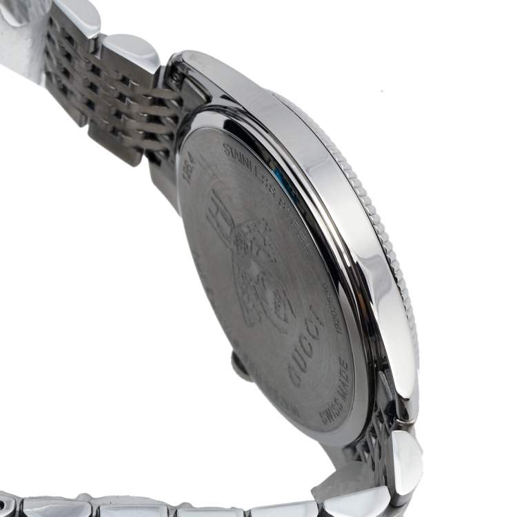 مملوكة مسبقًا Gucci Black Stainless Steel G-Timeless YA1264154 Women's Wristwatch 36 mm 