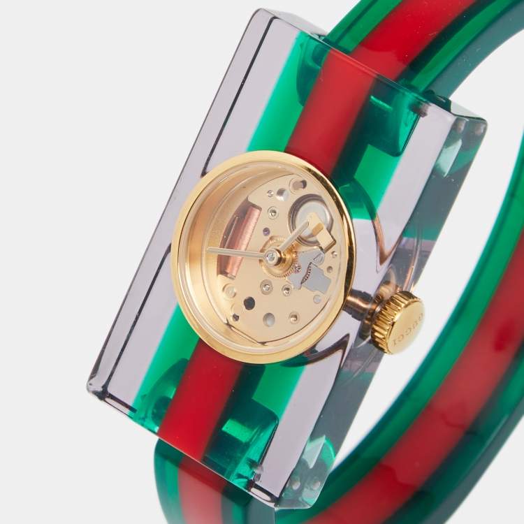 Gucci plexiglass watch sale