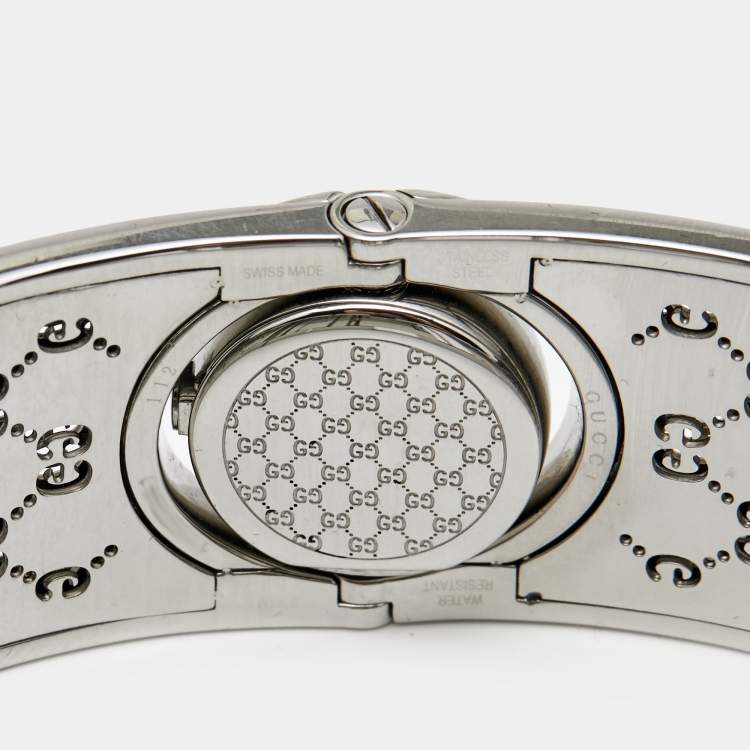 Pre Owned Gucci Brown Stainless Steel Twirl YA112501 Women's Wristwatch 23 mm
