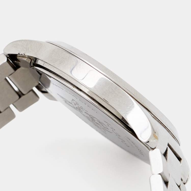 مملوكة مسبقًا Gucci Black Stainless Steel G-Timeless YA1264029 Unisex Wristwatch 38 mm 