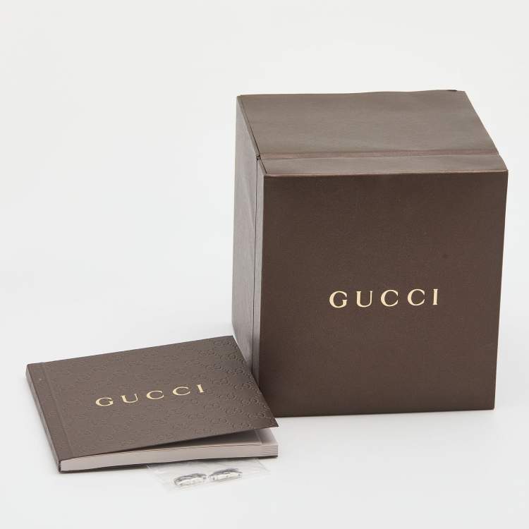 Pre Owned Gucci Black Stainless Steel Guccissima YA134501 Women's Wristwatch 27 mm