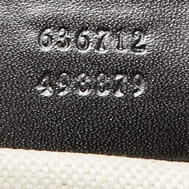 Pre Owned Gucci x Balenciaga Black/White Leather Medium The Hacker Project Jackie 1961 Hobo