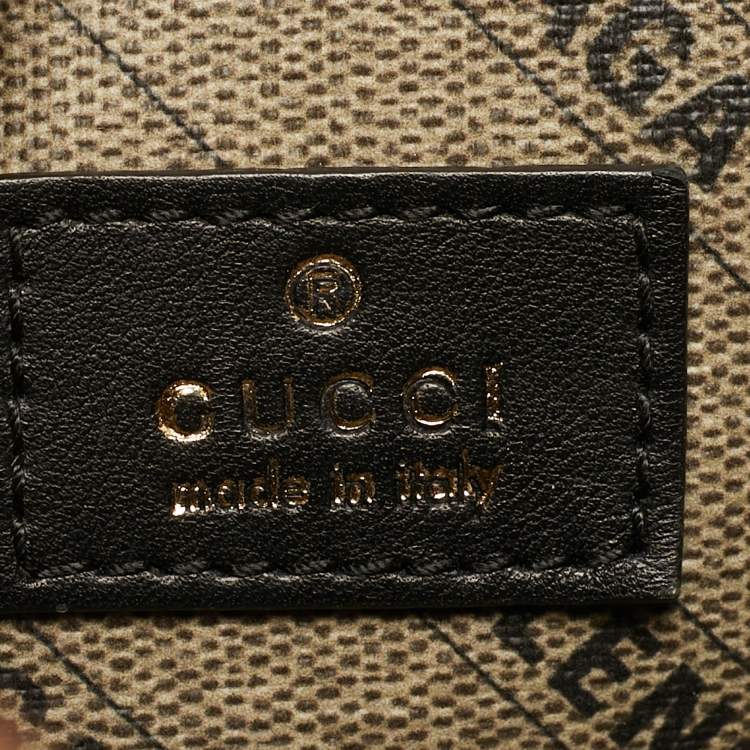 Pre Owned Gucci x Balenciaga Hourglass Beige GG Supreme Canvas Top Handle Bag