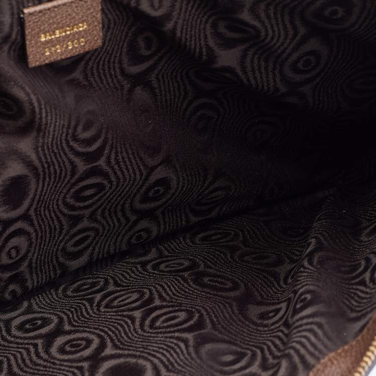 Pre Owned Gucci x Balenciaga Beige/Brown Supreme Canvas The Hacker Project Web Graffiti Laptop Pouch