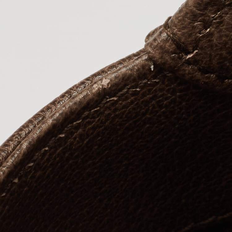 Pre Owned Gucci x Balenciaga Beige/Brown BB Supreme Canvas and Leather Medium Jackie 1961 Hobo
