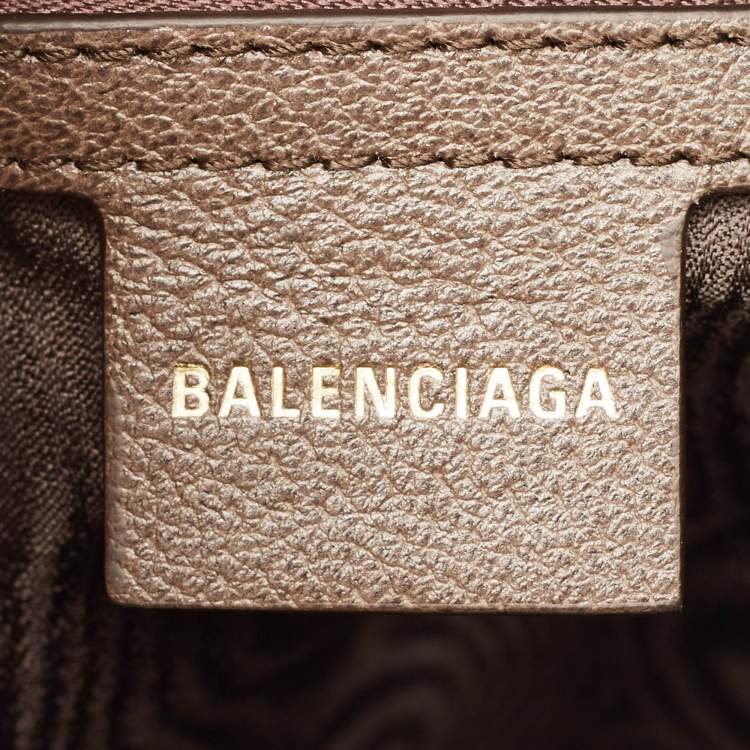 Pre Owned Gucci x Balenciaga Beige/Brown BB Supreme Canvas and Leather Medium Jackie 1961 Hobo