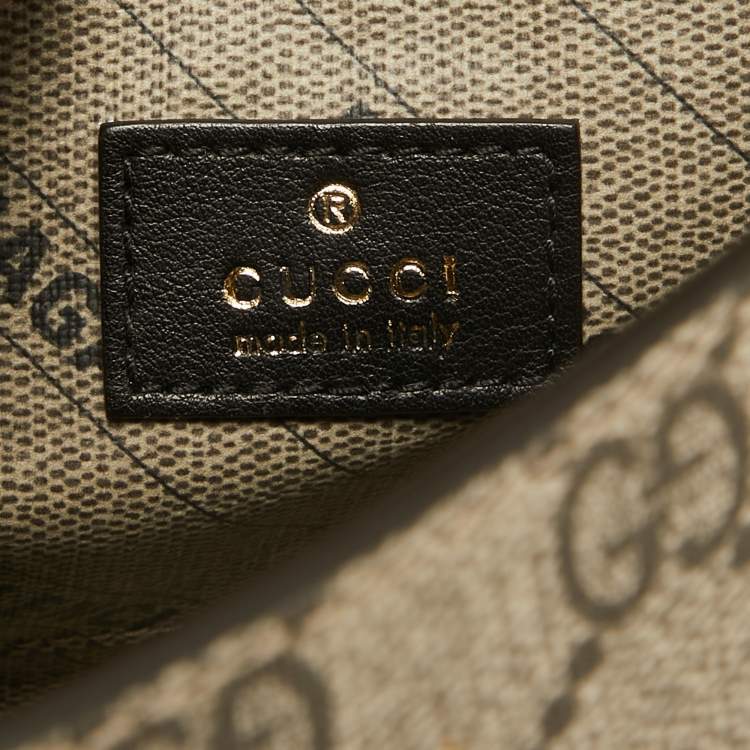 Pre Owned Gucci x Balenciaga Beige GG Supreme Canvas Hourglass Top Handle Bag