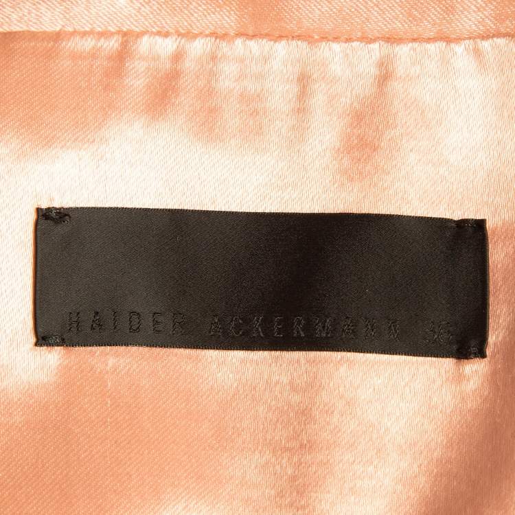 Pre Owned Haider Ackermann Black Satin Bomber Jacket S