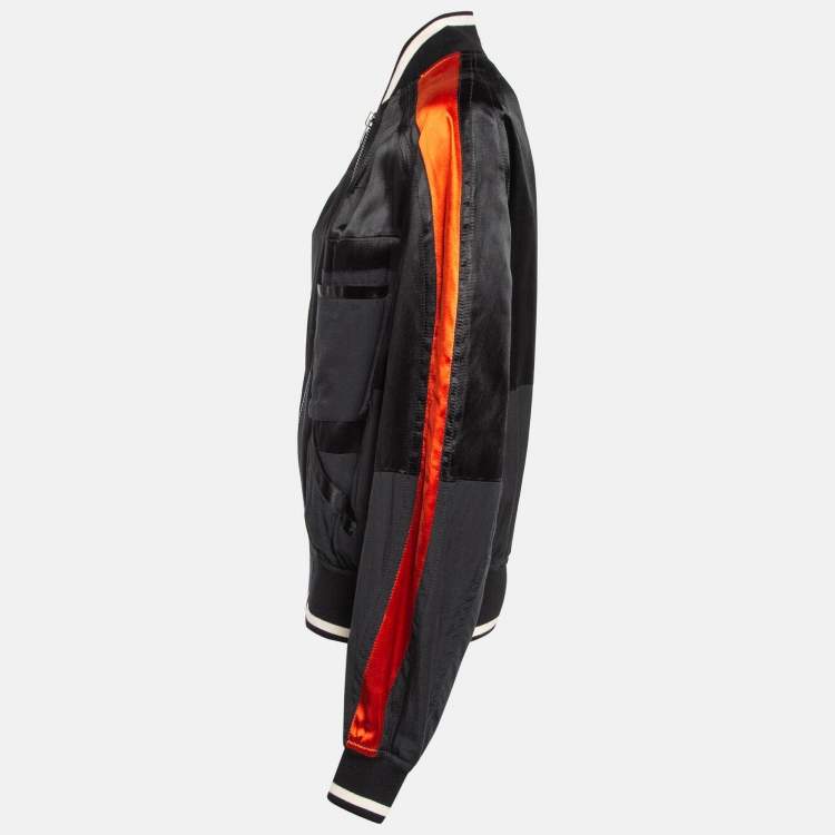 Pre Owned Haider Ackermann Black Satin Bomber Jacket S