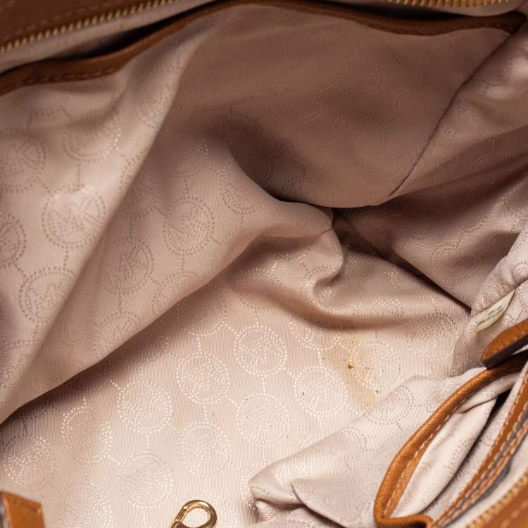 Pre Owned MICHAEL Michael Kors Brown Leather Hamilton Tote