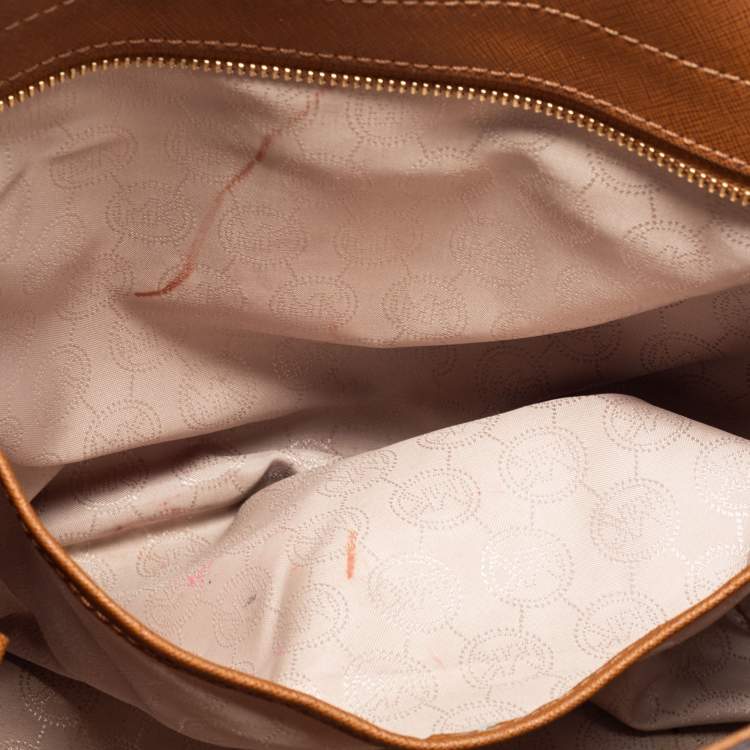 Pre Owned MICHAEL Michael Kors Brown Leather Hamilton Tote