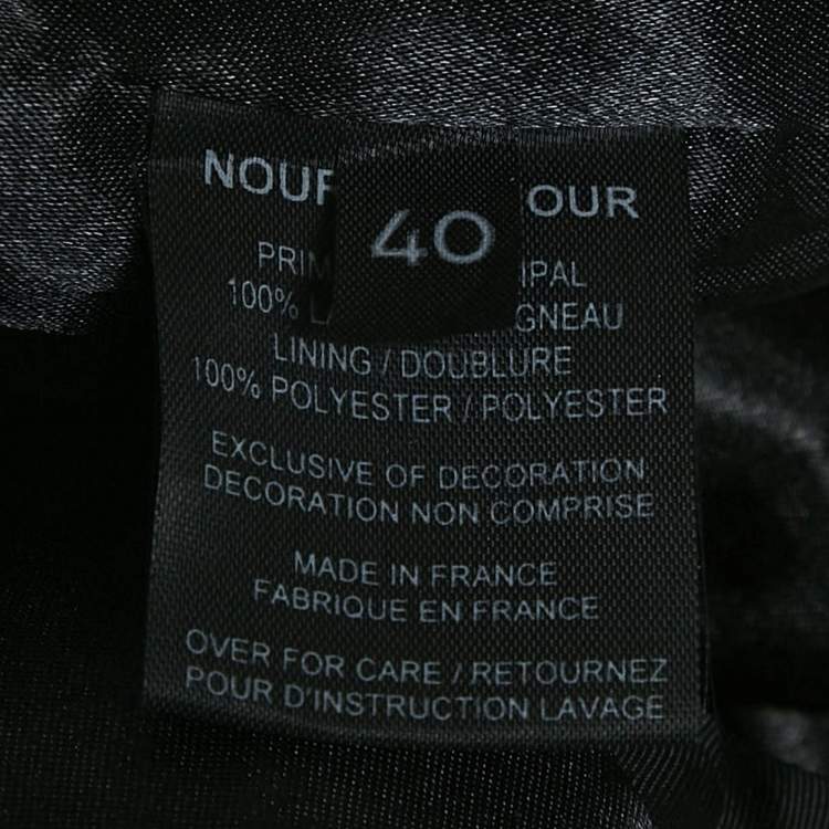 Pre Owned Nour Hammour White Leather Lace-Up Detail Jacket S