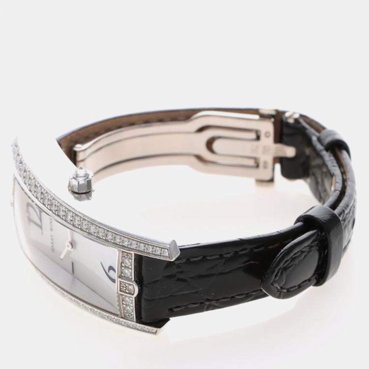 Pre Owned Harry Winston Avenue 340LQW Quartz Stainless Steel Women's Wristwatch 20 mm