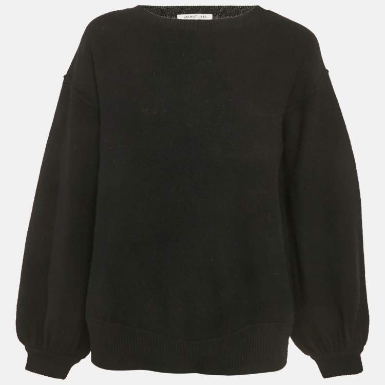 مملوكة مسبقًا Helmut Lang Black Wool & Cashmere Sweater S