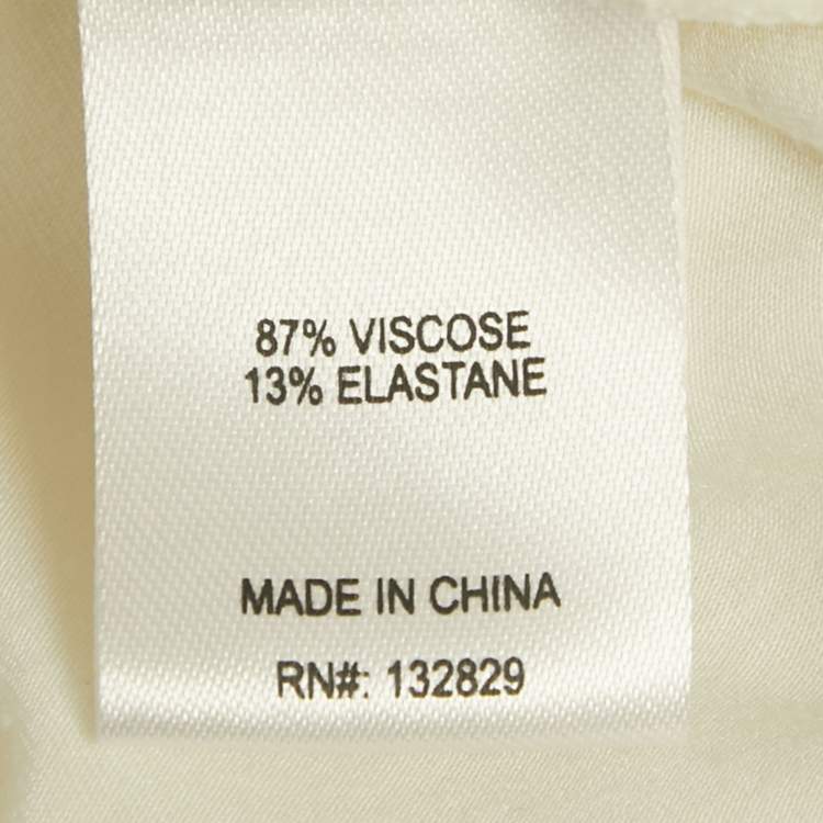 Pre Owned Helsa White Off Shoulder Jersey Lotta Maxi Dress S  