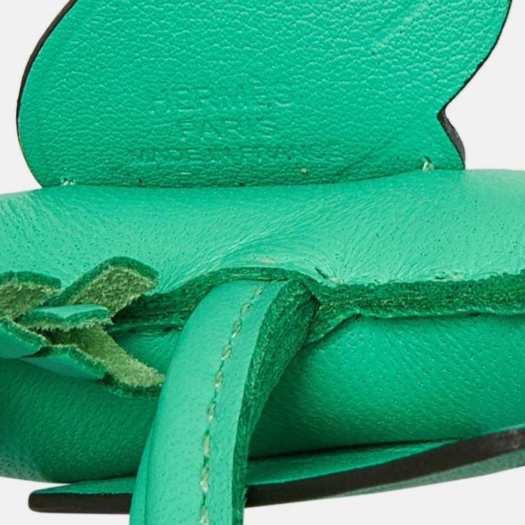 Pre Owned Hermès Vert Comics Milo Leather GriGri Rodeo Pegase Bag Charm PM