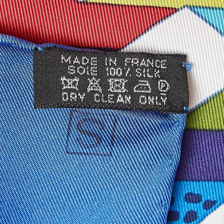 Pre Owned Hermes Multicolor Printed Silk A Summer Day Scarf 