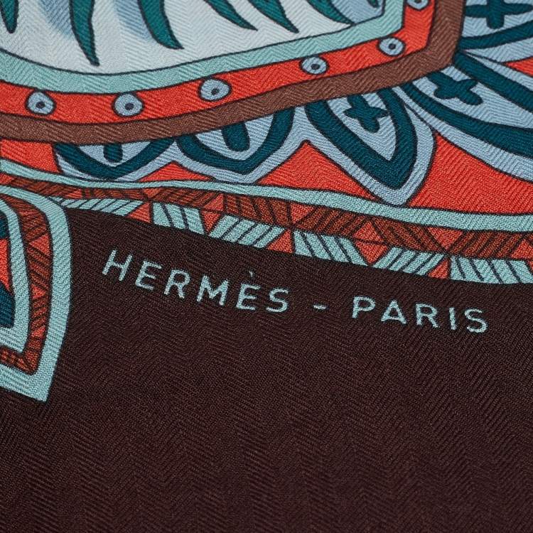 Pre Owned Hermès Multicolor Printed Cashmere Jardin de la Maharani Scarf