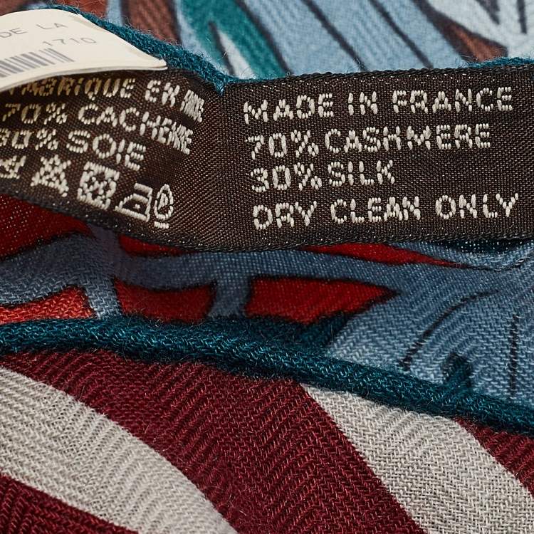 Pre Owned Hermès Multicolor Printed Cashmere Jardin de la Maharani Scarf