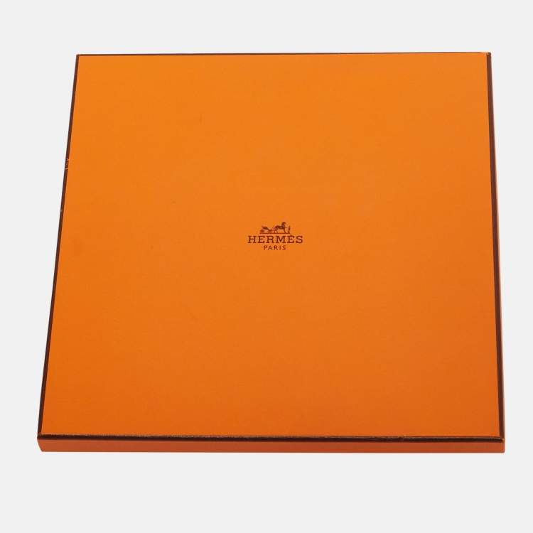 Pre Owned Hermes Pink Printed Silk Ballade De Heian Scarf