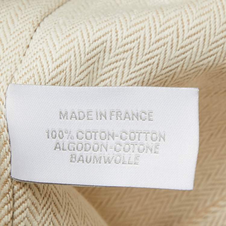 Pre Owned Hermes Bleu Nattier Canvas Large Bride-a-Brac Cabriole Pouch