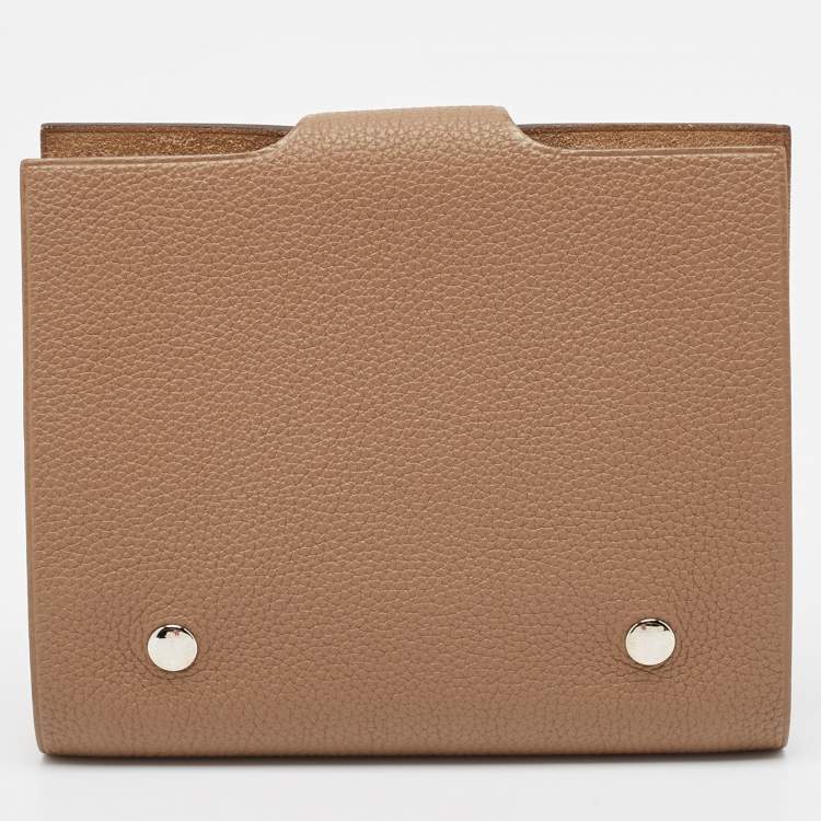 Pre Owned Hermes Etoupe Togo Leather Ulysse PM Notebook Cover
