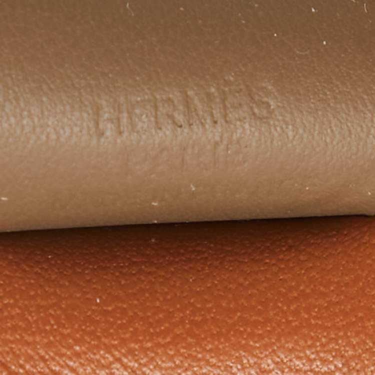 Pre Owned Hermes God/Etoupe/Craie Milo Leather GriGri Rodeo Pegase Bag Charm PM