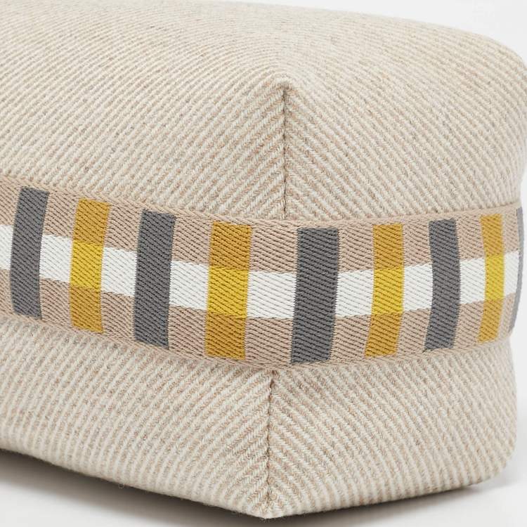 Pre Owned Hermès Seigle Wool Small Bride-a-Brac Au Carre Pouch