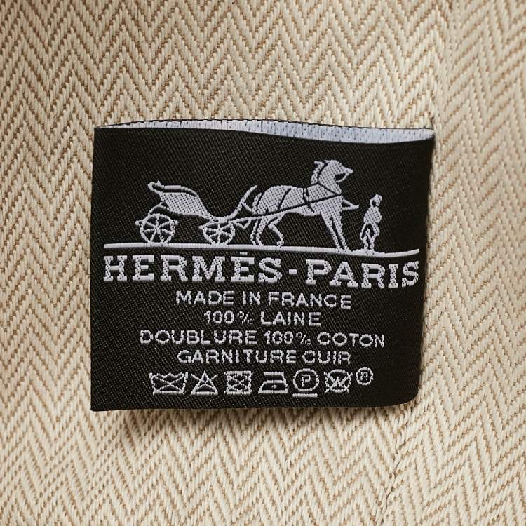 Pre Owned Hermès Seigle Wool Small Bride-a-Brac Au Carre Pouch