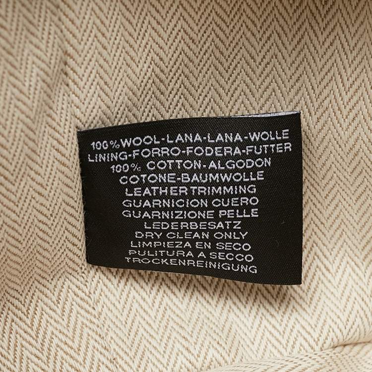 Pre Owned Hermès Seigle Wool Small Bride-a-Brac Au Carre Pouch