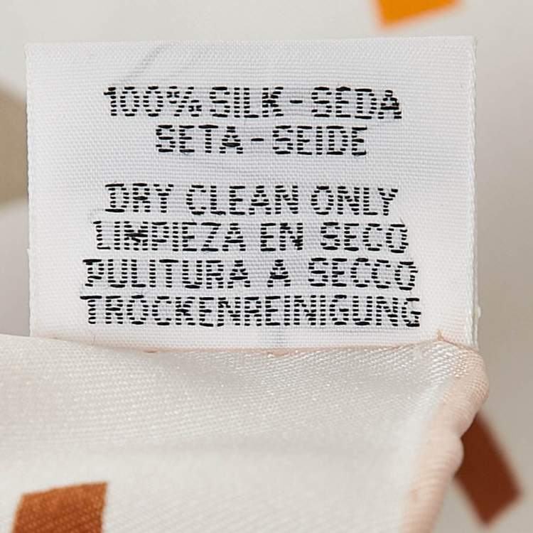 Pre Owned Hermès Multicolor Print Silk Just Married Scarf