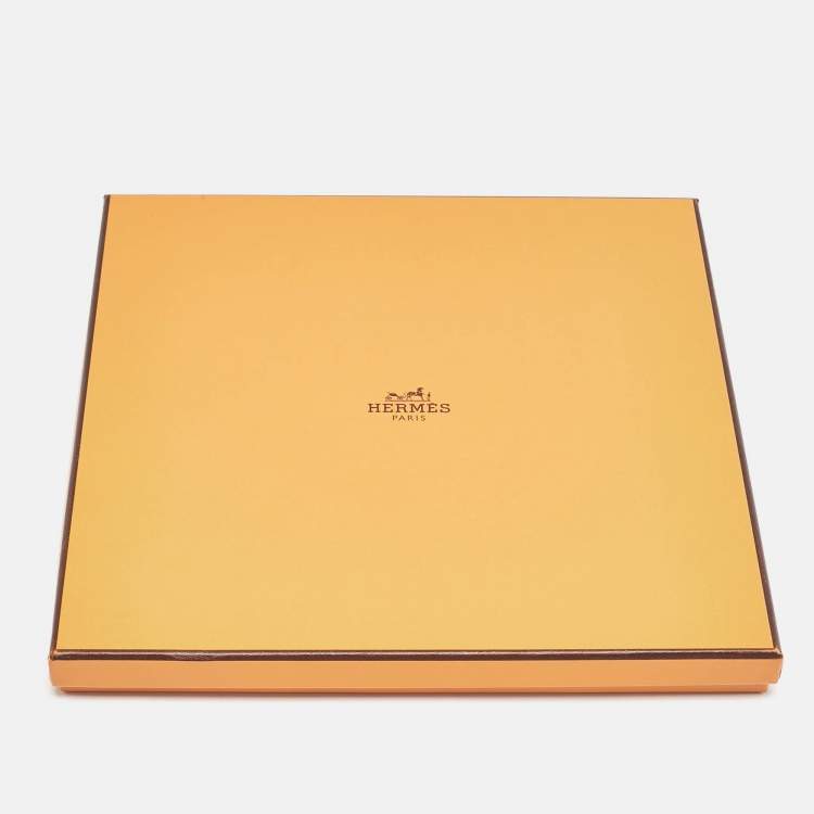 Pre Owned Hermès Bleu Silk Bagage A Main Scarf 