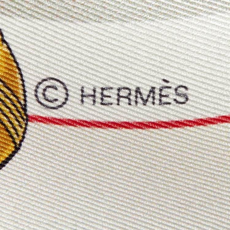Pre Owned Hermes Multicolor Chorus Stellarum Silk Vintage Scarf