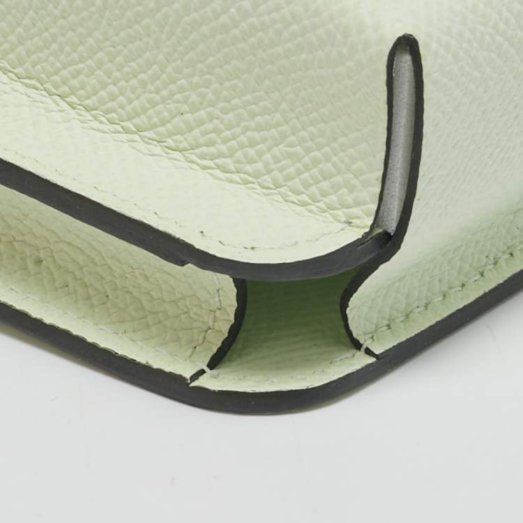 Pre Owned Hermes Vert Fizz/Vert Comics/Rubis Epsom Leather Hermèsway Phone Case