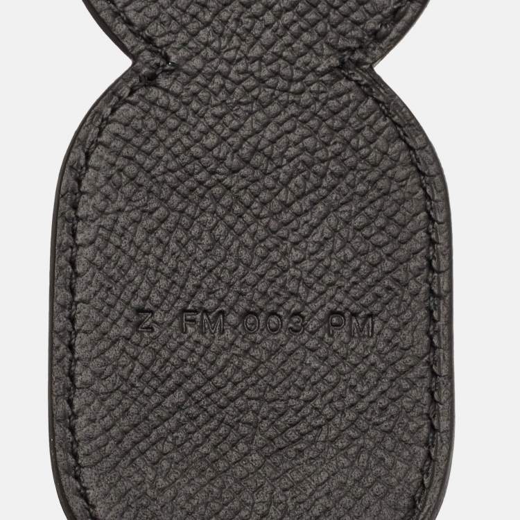 مملوكة مسبقًا Hermès Noir/Gold Epsom Leather Maillons Shoulder Bag Strap