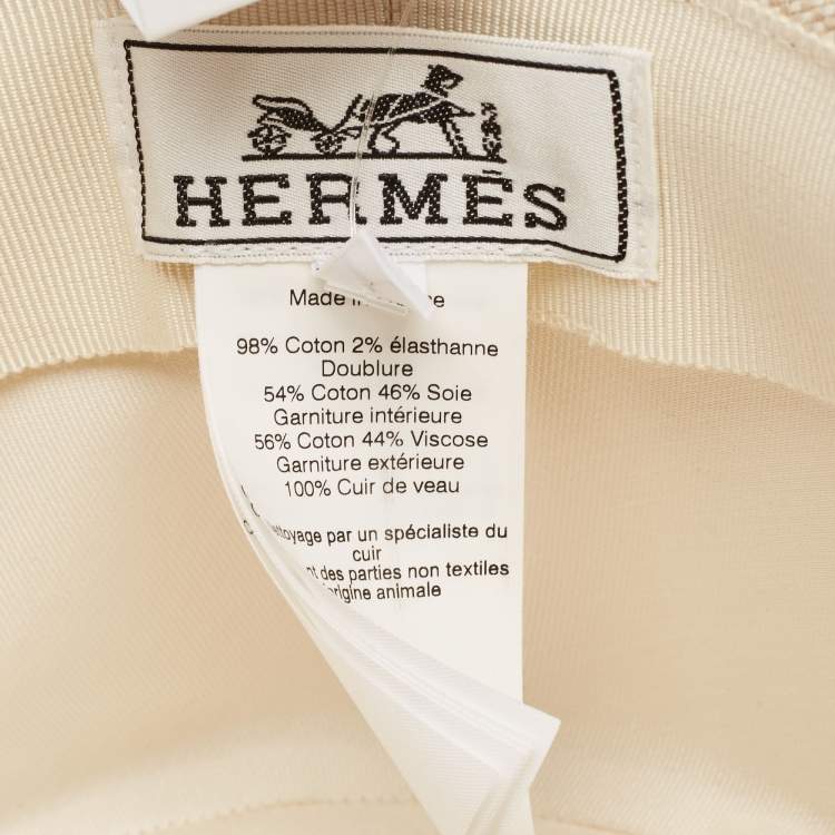 Pre Owned Hermès Desert/Nata Cotton Hampton Plein Air Hat
