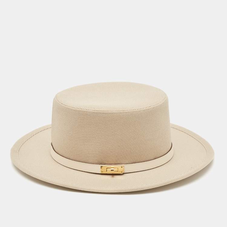 Pre Owned Hermès Desert/Nata Cotton Hampton Plein Air Hat