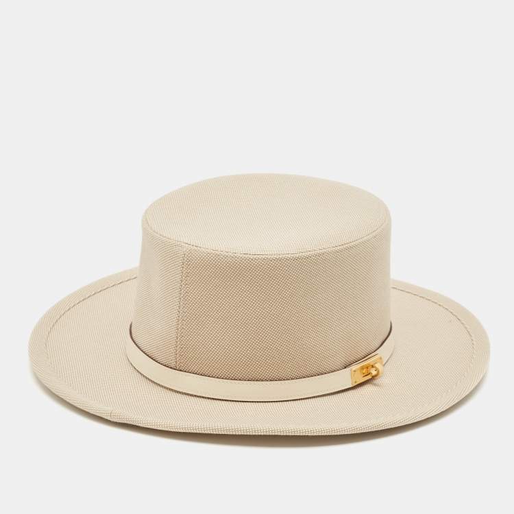 Pre Owned Hermès Desert/Nata Cotton Hampton Plein Air Hat