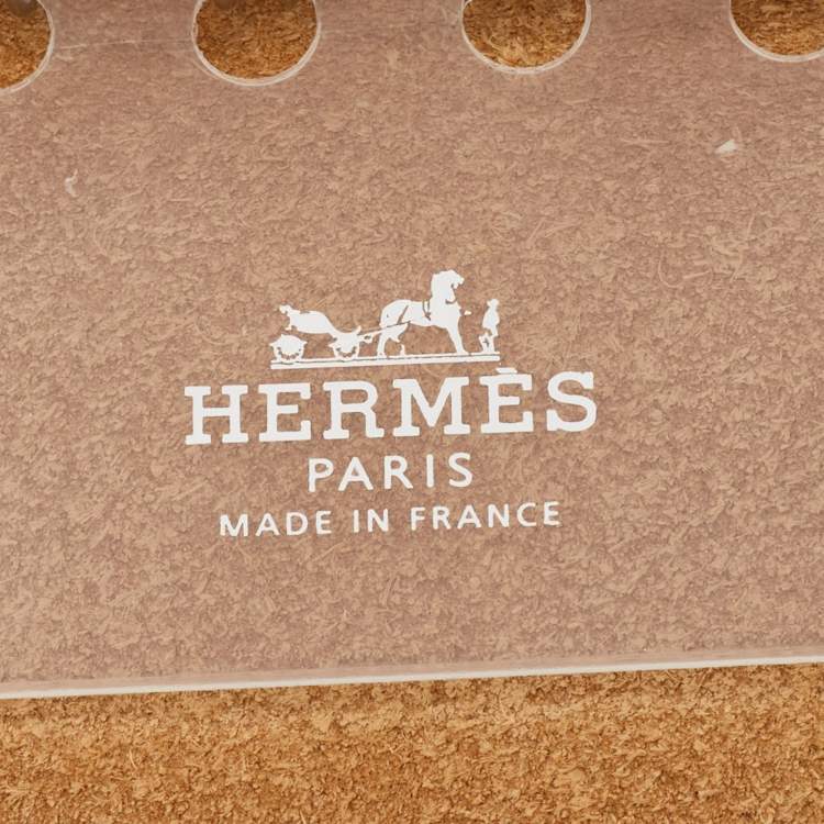 Pre Owned Hermes Sand Clemence Leather Ulysse MM Notebook Cover