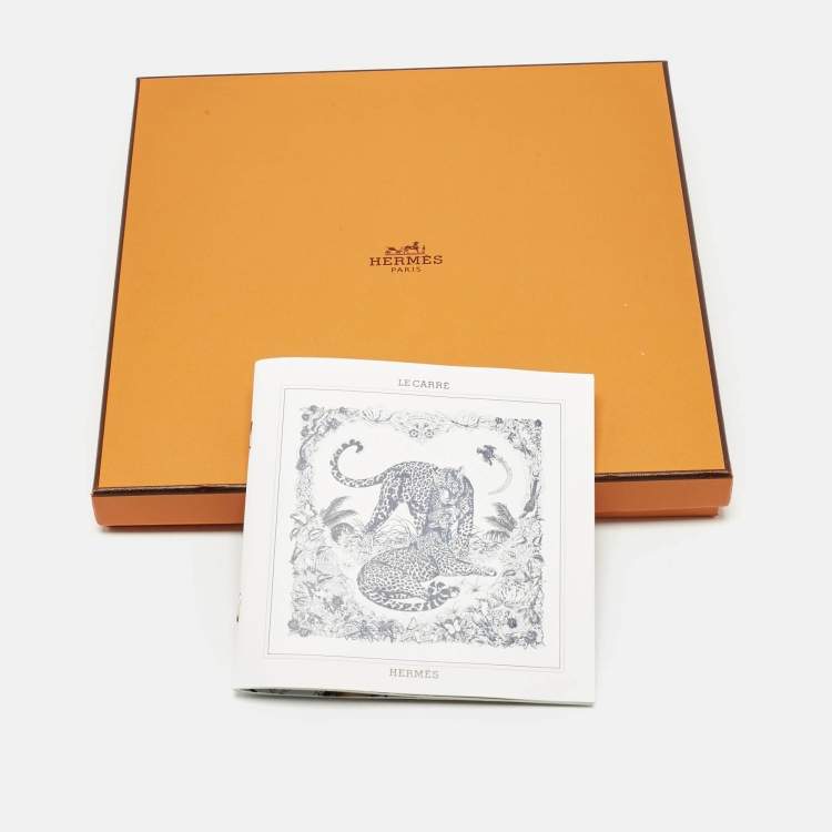 Pre Owned Hermès Bleu Mythes et Metamorphoses Silk Square Scarf