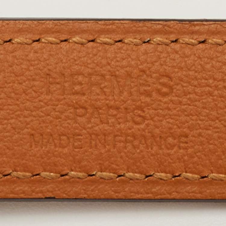 مملوكة مسبقًا Hermès Black/Natural Epsom Leather Rivale Reversible Belt 90cm