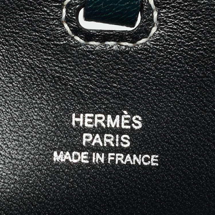 Pre Owned Hermes In-the-Loop Phone to Go GM Case Vert Cypress Chevre Mysore Leather