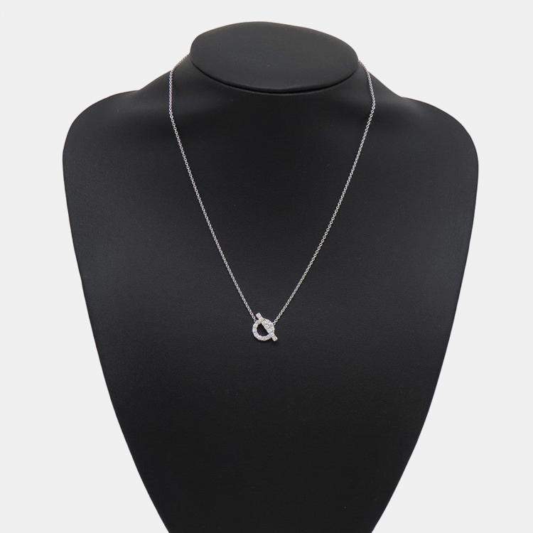 Pre Owned Hermes Pendant Inesse 00 18K White Gold