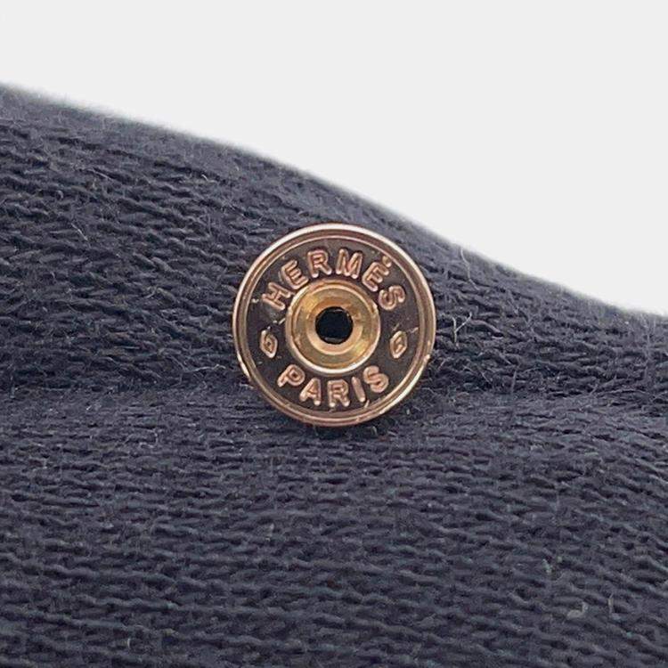 Pre Owned Hermes Pop Ash Earrings Rocabar Size Mini Beauty Lacquer Gold Plated