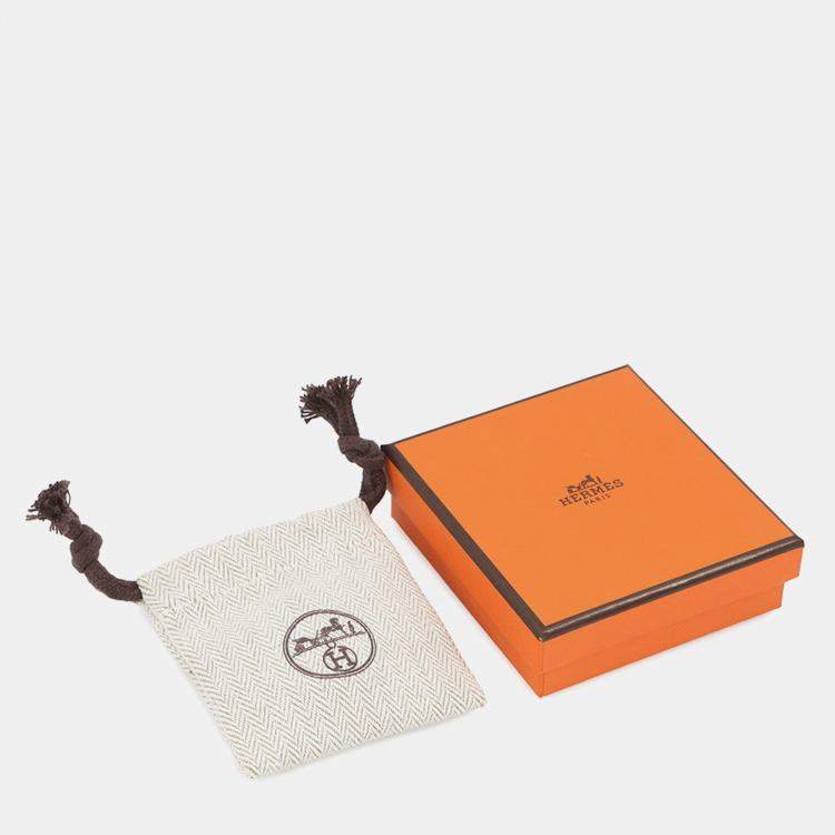 Pre Owned Hermes Pop Ash Earrings Rocabar Size Mini Beauty Lacquer Gold Plated