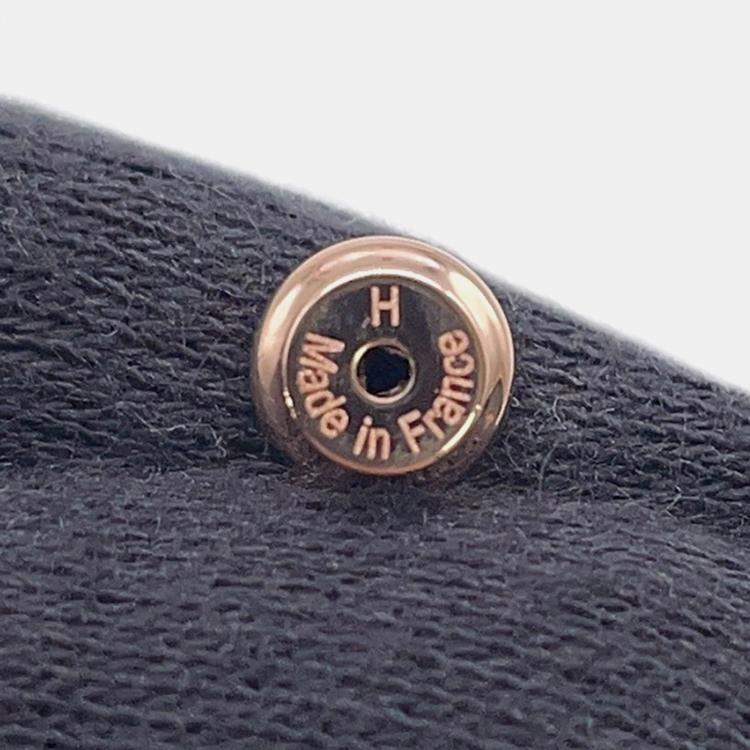 Pre Owned Hermes Pop Ash Earrings Rocabar Size Mini Beauty Lacquer Gold Plated