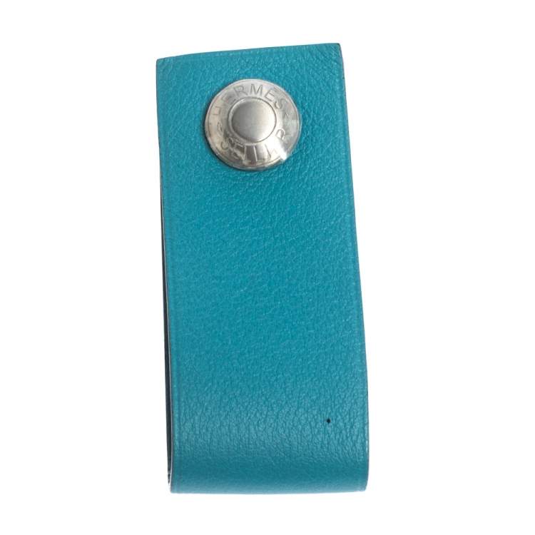 مملوكة مسبقًا يو إس بي هيرمس جلد سويفت أزرق