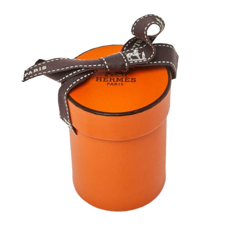 Pre Owned Hermes Navy Blue Les Leopards Silk Bandana Twilly  