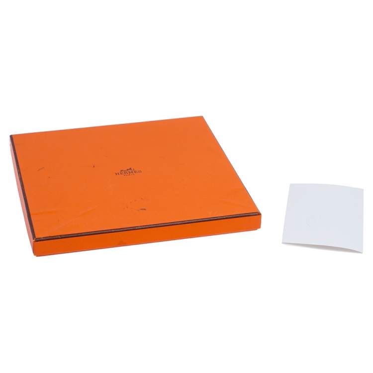 Pre Owned Hermès Blue Cuivreries Silk Scarf