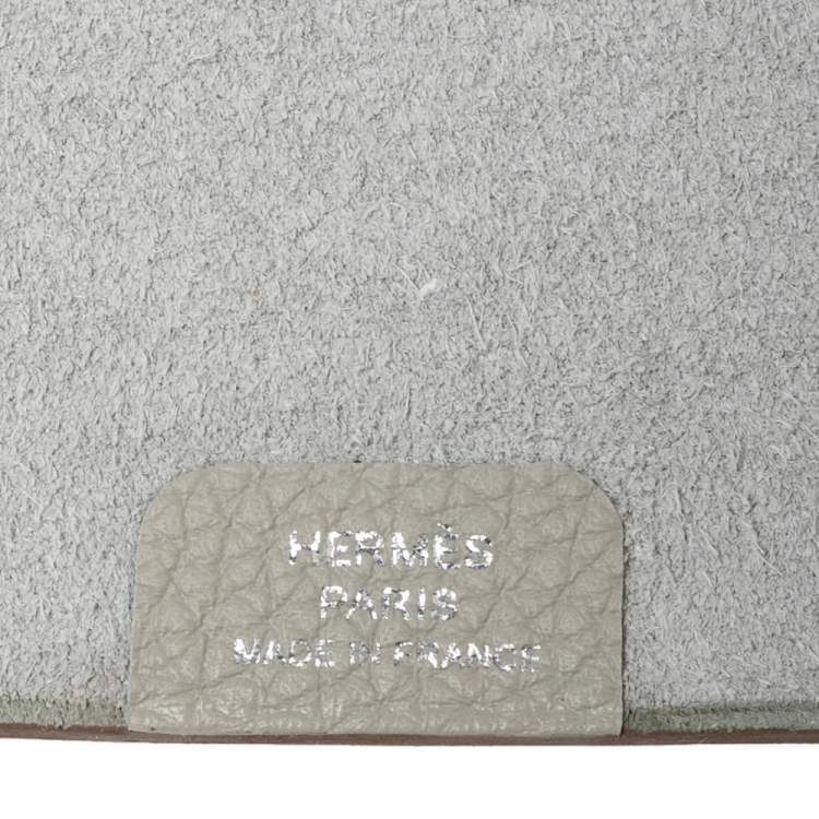 Pre Owned Hermes Gris Perle Veau Togo Ulysse PM Agenda Cover